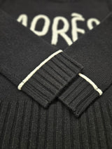 Alashan Merino Après Sweater / Black & Winter White