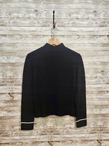 Alashan Merino Après Sweater / Black & Winter White