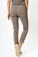 Tuxedo Stripe Pant / Taupe