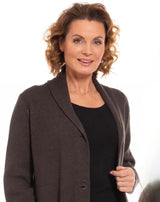 Long Coatigan / Charcoal Melange