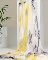 Dolcezza Art Print Scarf – Citron Mist