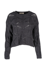 Astrid Cable Sweater / Grey