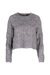 Astrid Cable Sweater / Grey