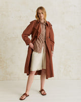 Yerse Stripe Shirt / Chocolate