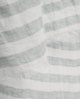 Yerse Striped Scarf / Greyish Green