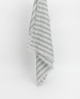 Yerse Striped Scarf / Greyish Green