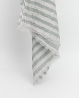 Yerse Striped Scarf / Greyish Green