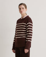 Yerse Noras Sweater / Marron Stripe