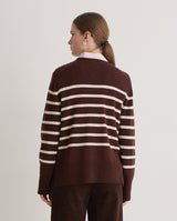 Yerse Noras Sweater / Marron Stripe