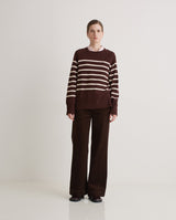 Yerse Noras Sweater / Marron Stripe