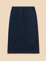 White Stuff Penny Midi Skirt / Navy