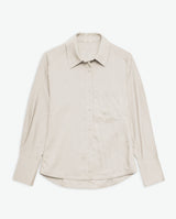 Yerse Shirt / Ecru Pinstripe