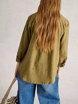 Whitestuff Sofie Shirt / Khaki Green