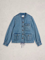 White Stuff Demi Utility Jacket/ Mid Blue denim