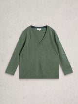 White Stuff Elody Sweater / Khaki Green