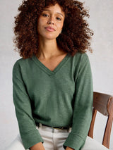 White Stuff Elody Sweater / Khaki Green