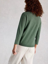 White Stuff Elody Sweater / Khaki Green