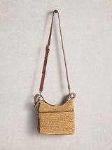 White Stuff Mini Sophia Crossbody Bag / Natural Raffia