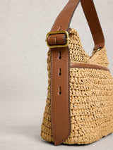 White Stuff Mini Sophia Crossbody Bag / Natural Raffia