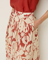 YERSE Skirt / Red Floral