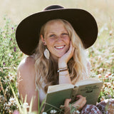 Steel & Clover Rose Gold Real Leaf Earring