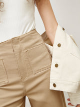 Apricot Bea Cropped Flare Jeans / Stone