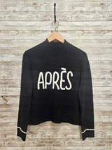 Alashan Merino Après Sweater / Black & Winter White