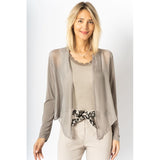 Italian Silk Cover up / Taupe / White / Black