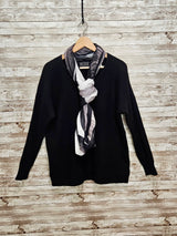 Eternelle Relaxed Rib Sweater / Black