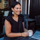 Silver Real Leaf Earrings