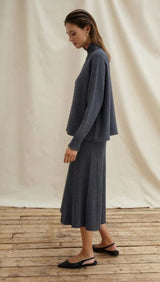 Charli Alma Skirt / Anthracite