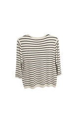 Eternelle Striped Sweater / Vanilla-Black