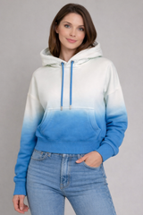 Wanakome Zenni Cropped Hoodie / Chambray