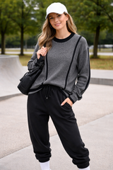 Eternelle Cosy Pullover / Black Heather