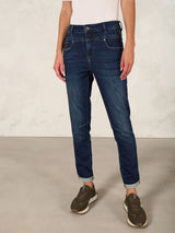 Nile Stretch Tapered Ankle Jean / Stoned Wash