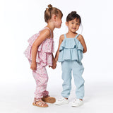 Deux Par Deux Jumpsuit / Pink Flowers