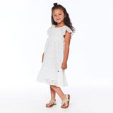 Deux Par Deux White Eyelet Dress