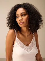Nile Reversible Lace Cami / Off White
