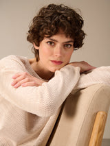 Nile Cotton Pullover / Almond