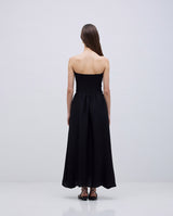 Yerse Strapless Maxi Dress /  Black