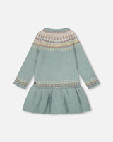 Deux Par Deux Knit Dress / Jade Fairisle