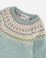 Deux Par Deux Knit Dress / Jade Fairisle