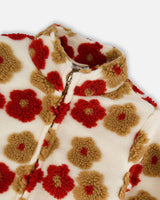 Deux Par Deux Sherpa Jacket / Flower Power