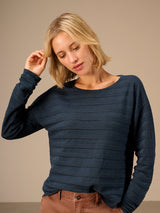 Nile Fine Knit Sweater / Marine
