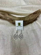Karely Smith Woven Silver Earrings with Swarovski Crystal
