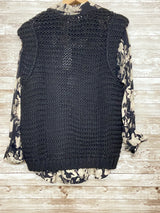 Gilet Astrid en maille / Noir