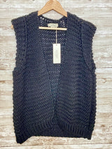 Gilet Astrid en maille / Noir