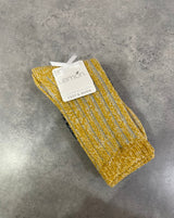 Lemon Boot Crew Sock  2 Pack/ Yellow / Navy