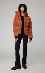 Soia & Kyo Iroh Velvet Shine Jacket / Copper