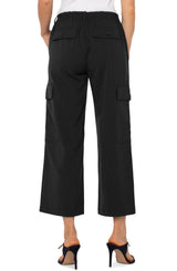 Liverpool Cargo Crop Pant / Black